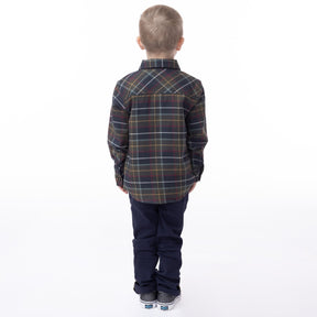Chemise manches longues pour enfant garçon par Nanö | F2307-01 Olive | Boutique Flos, vêtements mode pour bébés et enfants