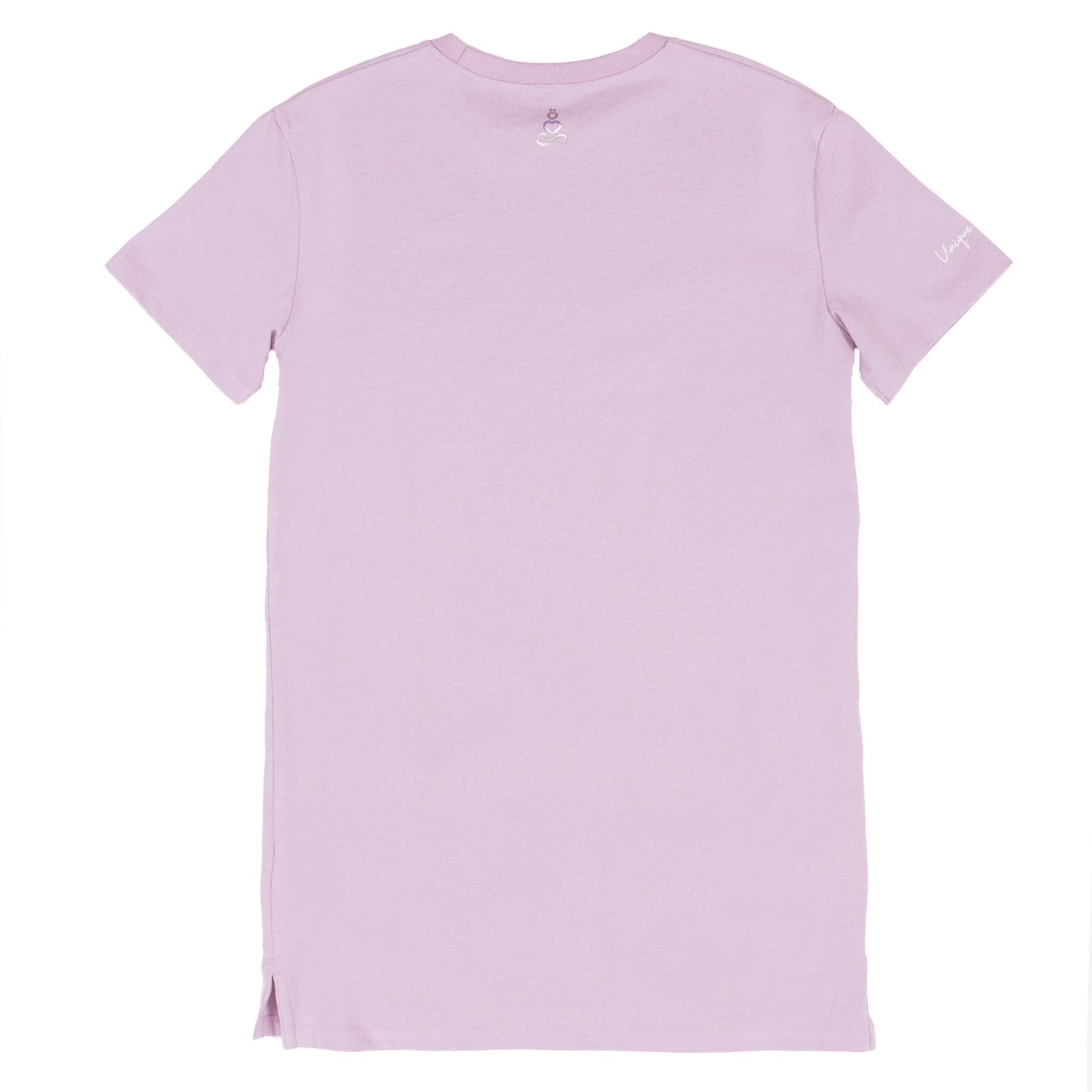 Robe T-shirt pour enfant fille par Nanö | S22L50-10 Rose Pâle | Boutique Flos, vêtements pour bébés et enfants