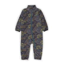 Combinaison une-pièce micropolaire pour bébé garçon par Nanö | BUWP703-F23-1 gris foncé chiné | Boutique Flos, vêtements mode pour bébés et enfants