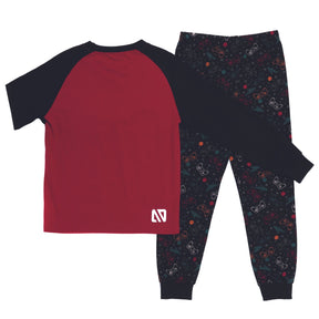 Pyjama pour bébé garçon par Nanö - F21P11-1 Rouge - Boutique Flos, vêtements pour bébé garçon bébés et enfants