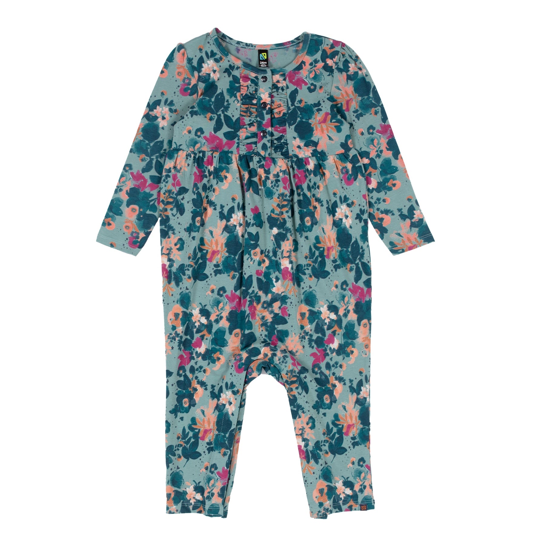 Une-pièce pour bébé fille par Nanö | F2258-05 Turquoise | Boutique Flos, vêtements mode pour bébés et enfants