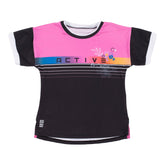 T-shirt athlétique pour enfant fille par Nanö | F22A82-01 Noir | Boutique Flos, vêtements mode pour bébés et enfants
