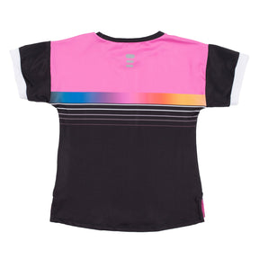T-shirt athlétique pour enfant fille par Nanö | F22A82-01 Noir | Boutique Flos, vêtements mode pour bébés et enfants