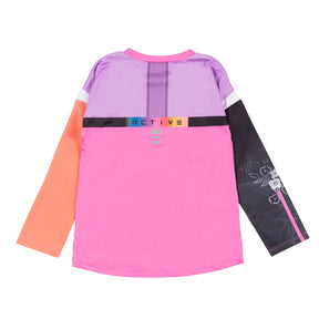 Chandail athlétique pour enfant fille par Nanö | F22A82-04 Rose | Boutique Flos, vêtements mode pour bébés et enfants