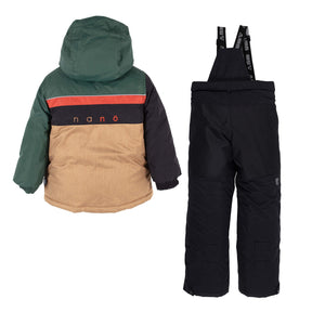 Habit de neige pour enfant garçon par Nanö | Chris F22M201 Caramel | Boutique Flos, vêtements mode pour bébés et enfants