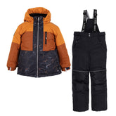 Habit de neige pour enfant garçon par Nanö | Charles F22M205 Caramel | Boutique Flos, vêtements mode pour bébés et enfants