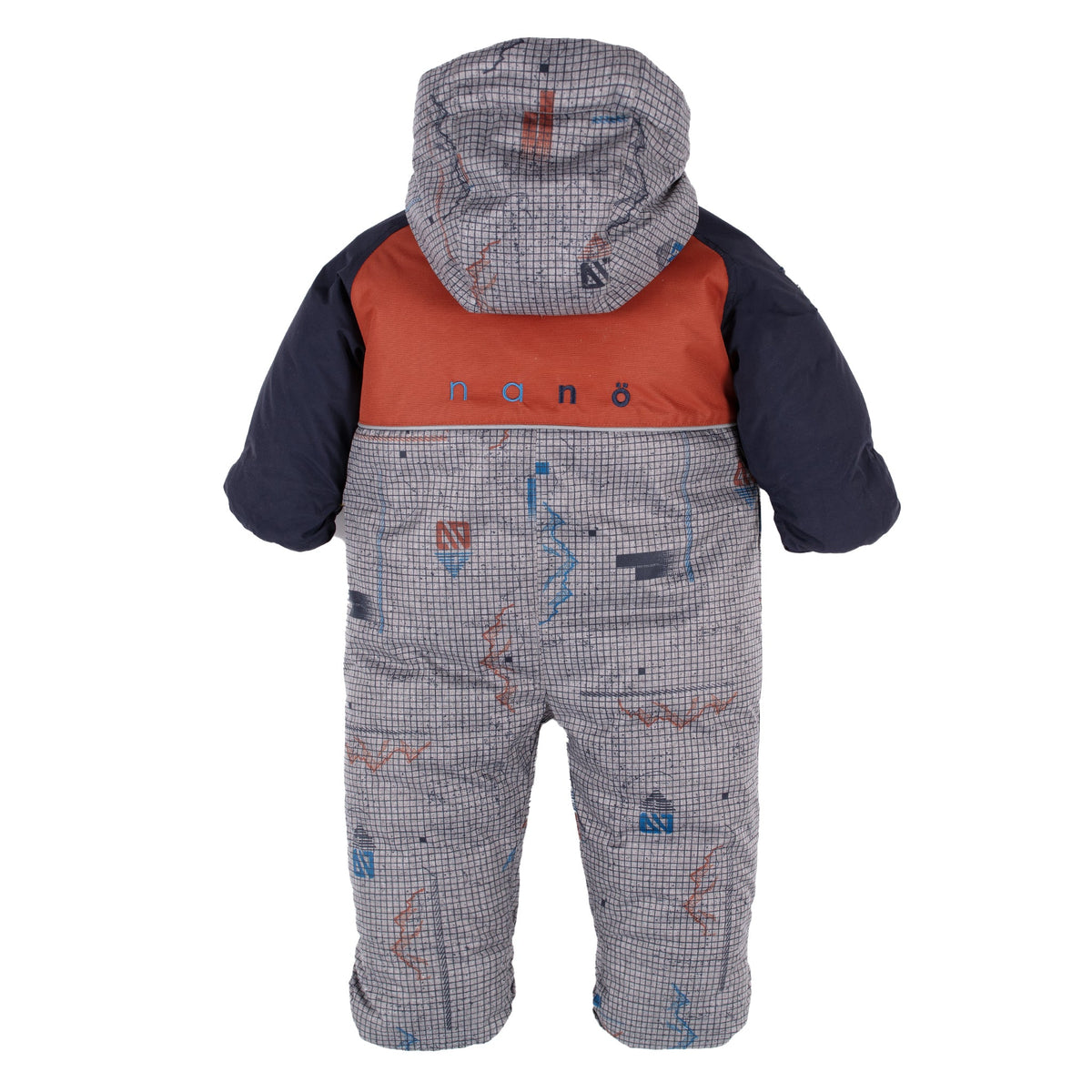 Habit de neige une-pièce pour bébé garçon par Nanö | Bébé Greg F22M417 Gris chiné | Boutique Flos, vêtements mode pour bébés et enfants