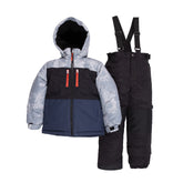 Habit de neige d'hiver pour enfant garçon par Peluche Et Tartine | F22M53/Lucas Gris | Boutique Flos, vêtements mode pour bébés et enfants