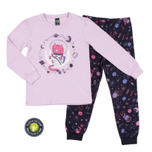 Pyjama deux-pièces pour enfant fille par Nanö | F22P50 Lilas | Boutique Flos, vêtements mode pour bébés et enfants