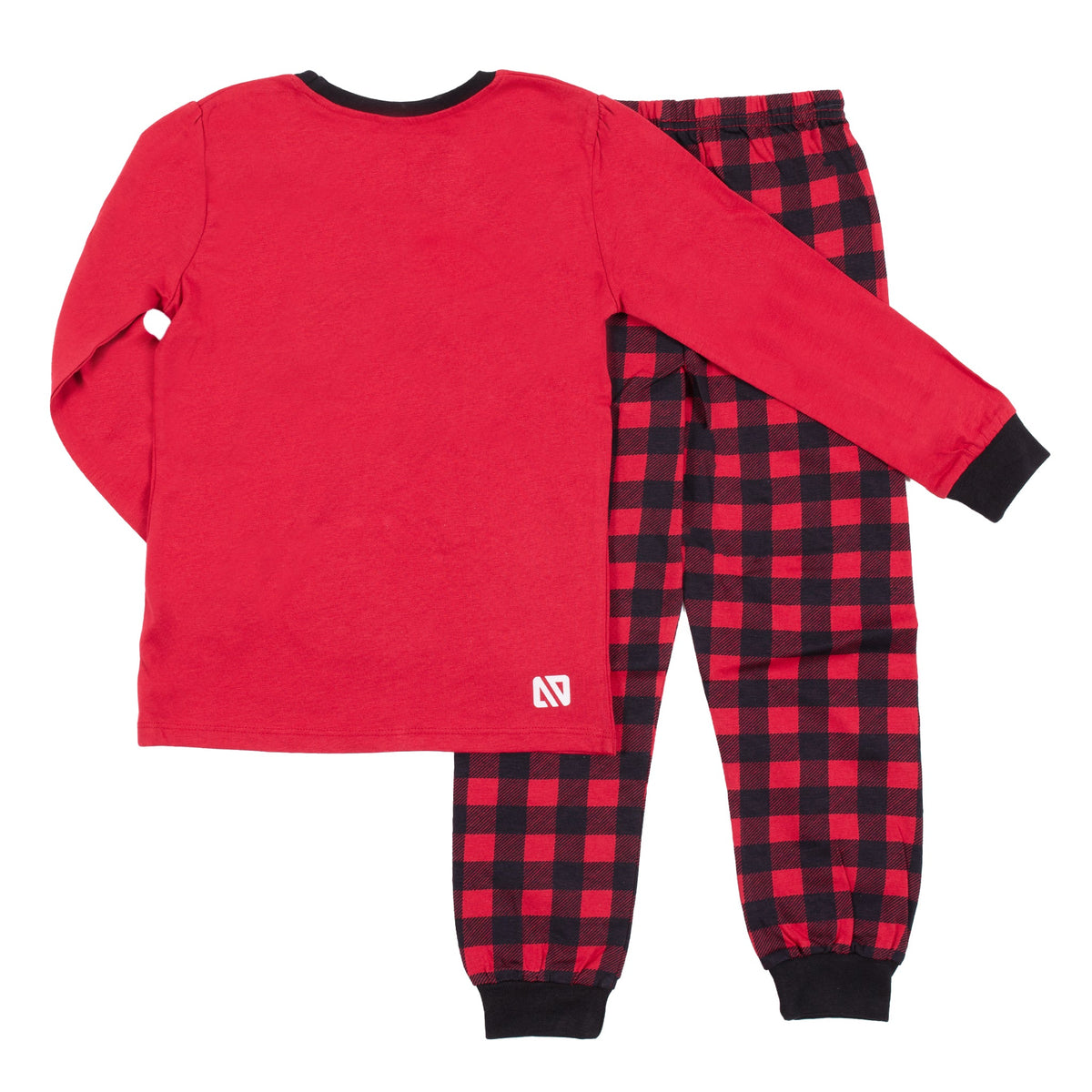 Pyjama deux-pièces pour enfant fille par Nanö | F22P62 Rouge | Boutique Flos, vêtements mode pour bébés et enfants