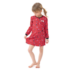 Nuisette pour enfant fille par Nanö | F22P90 Rouge | Boutique Flos, vêtements mode pour bébés et enfants