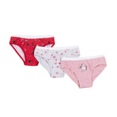 Paquet de 3 culottes pour enfant fille par Nanö | F22SV08 Rose | Boutique Flos, vêtements mode pour bébés et enfants