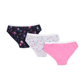 Paquet de 3 culottes pour enfant fille par Nanö | F22SV50 Lilas | Boutique Flos, vêtements mode pour bébés et enfants