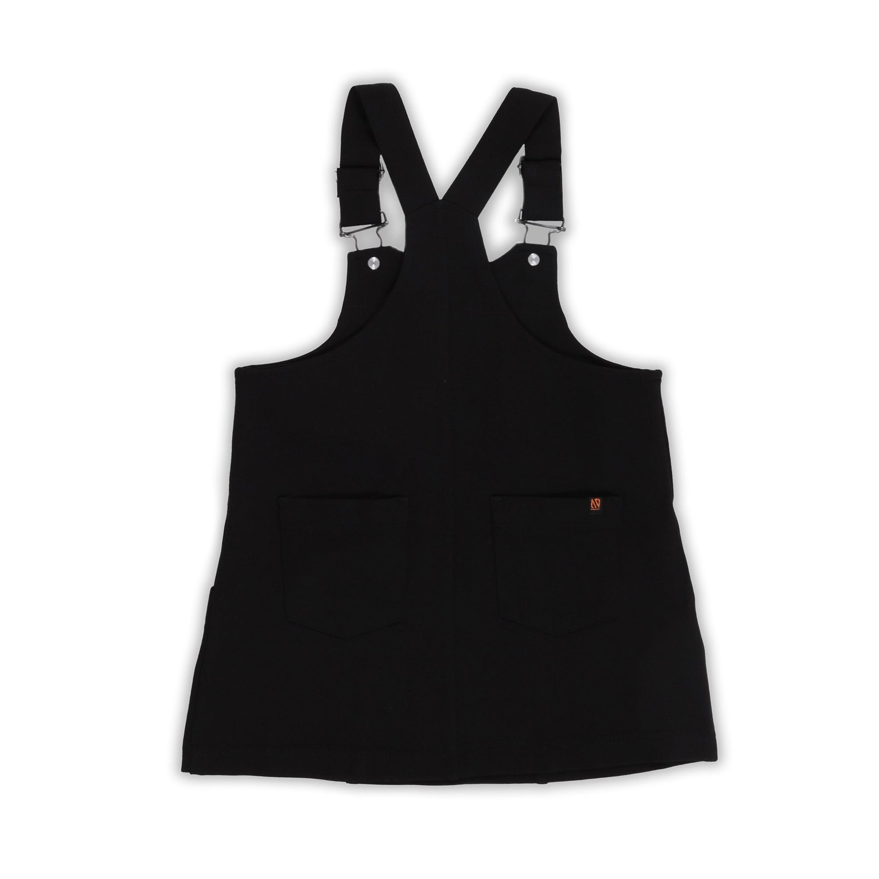 Robe chasuble pour enfant fille par Nanö | F2304-12 Noir | Boutique Flos, vêtements mode pour bébés et enfants