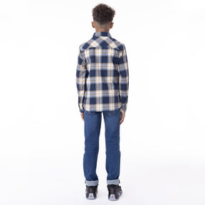 Chemise manches longues pour enfant garçon par Nanö | F2305-01 Ivoire | Boutique Flos, vêtements mode pour bébés et enfants