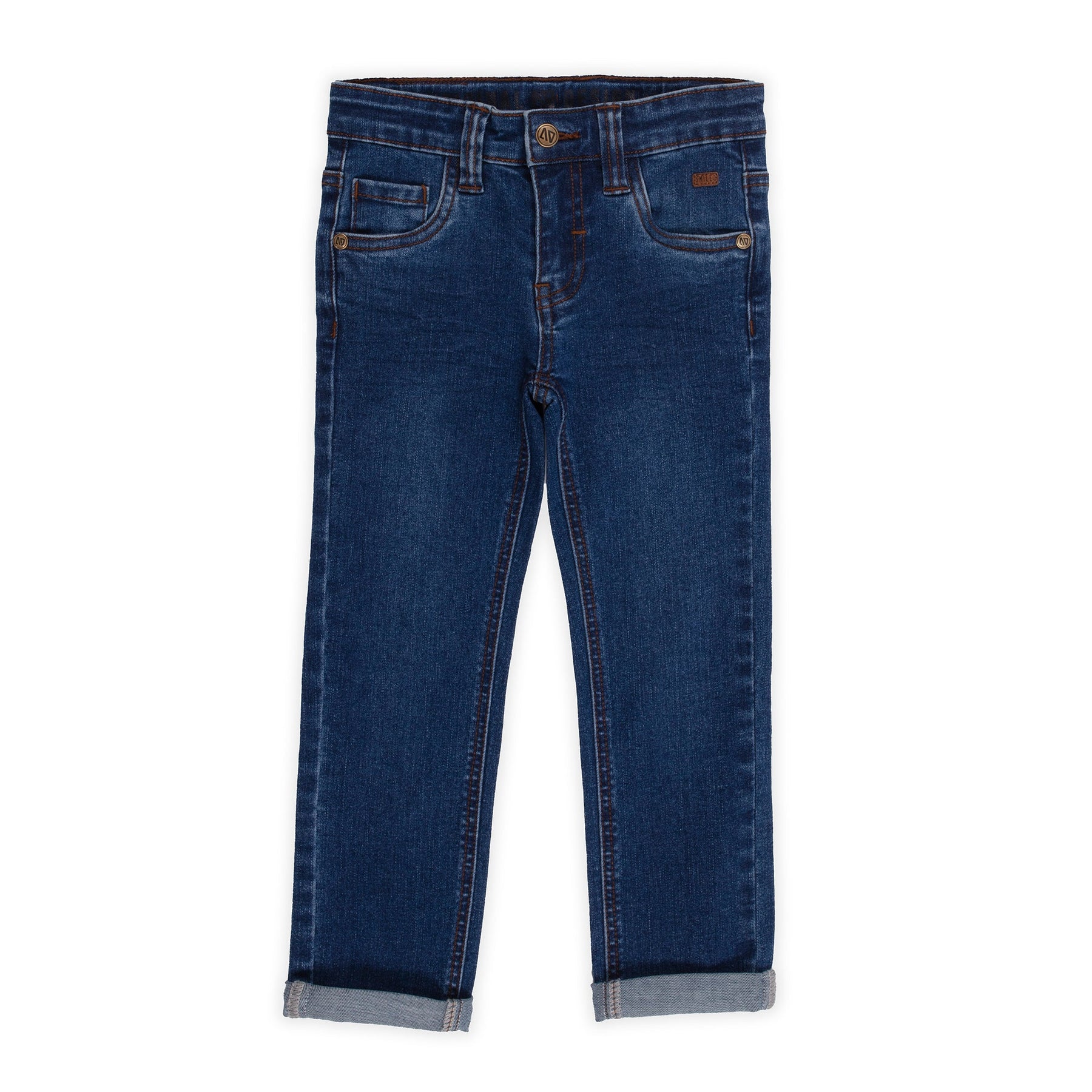 Jeans pour enfant garçon par Nanö | F2305-07 Bleu denim fonce | Boutique Flos, vêtements mode pour bébés et enfants