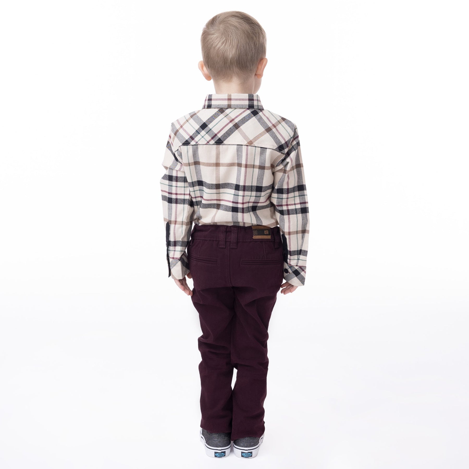 Chemise manches longues pour enfant garçon par Nano | F2325-05 Beige | Boutique Flos, vêtements mode pour bébés et enfants