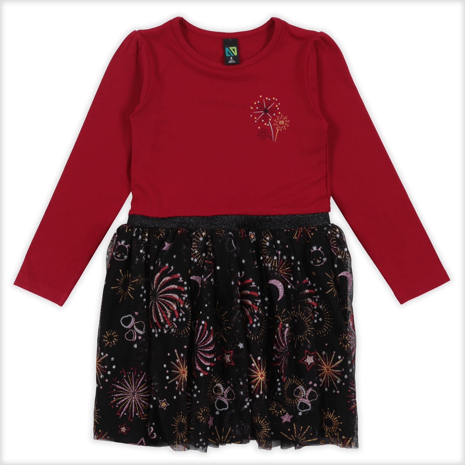 Robe pour enfant fille par Nano | F2330-02 Rouge | Boutique Flos, vêtements mode pour bébés et enfants