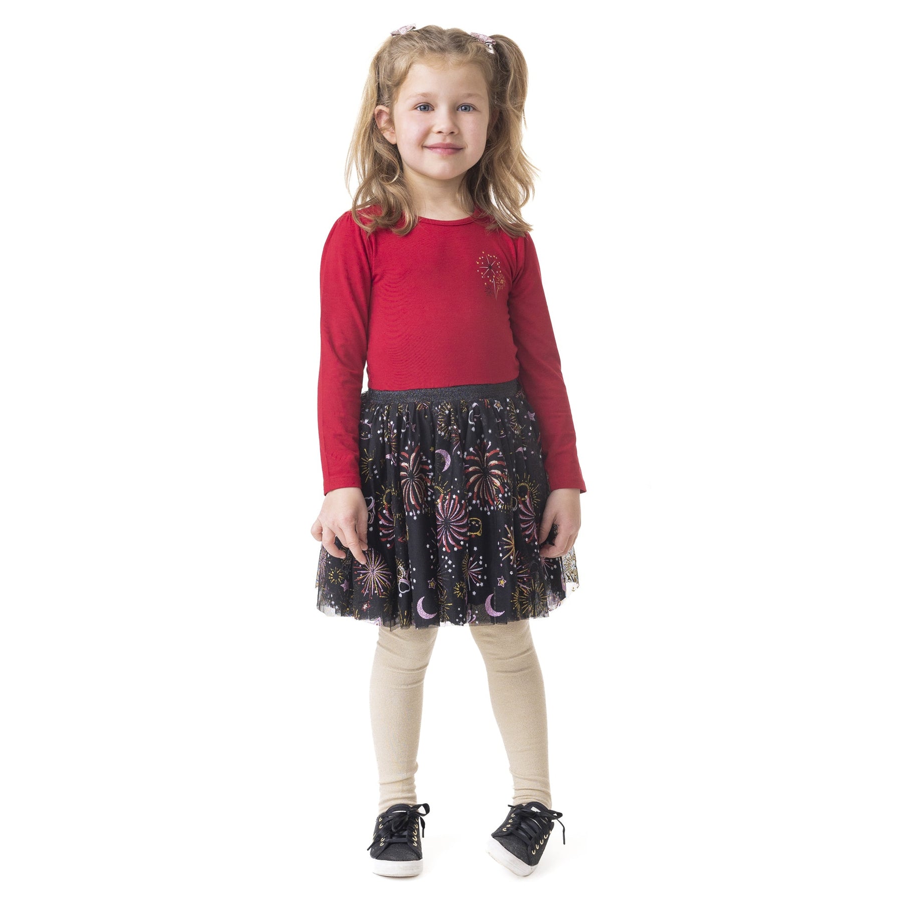 Robe pour enfant fille par Nano | F2330-02 Rouge | Boutique Flos, vêtements mode pour bébés et enfants