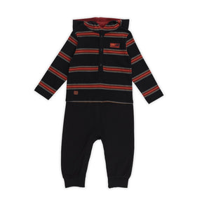 Barboteuse pour bébé garçon par Nanö | F2353-06 Charbon | Boutique Flos, vêtements mode pour bébés et enfants