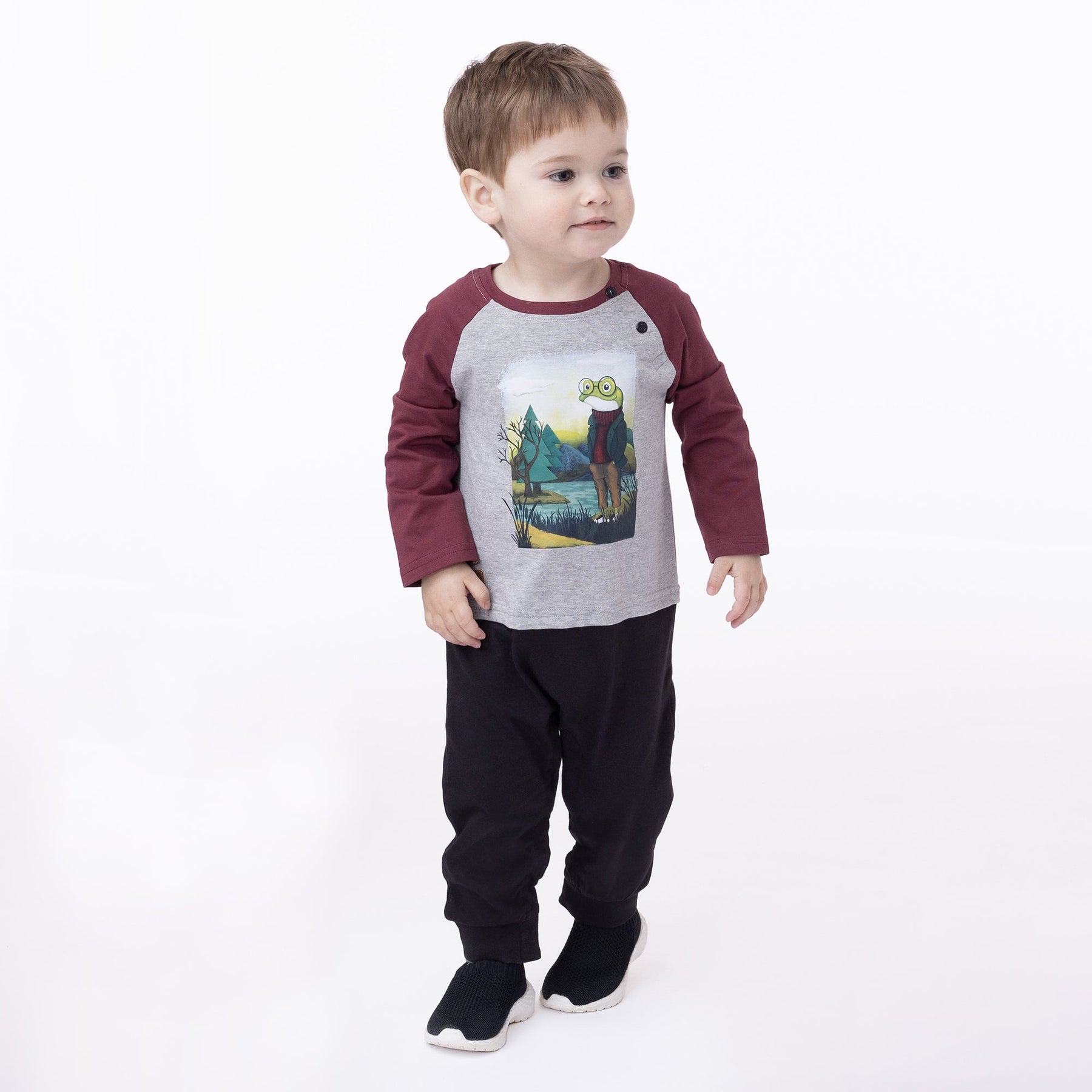 Barboteuse pour bébé garçon par Nanö | F2357-02 Bordeaux | Boutique Flos, vêtements mode pour bébés et enfants
