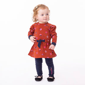 Tunique pour bébé fille par Nanö | F2358-06 Brun | Boutique Flos, vêtements mode pour bébés et enfants