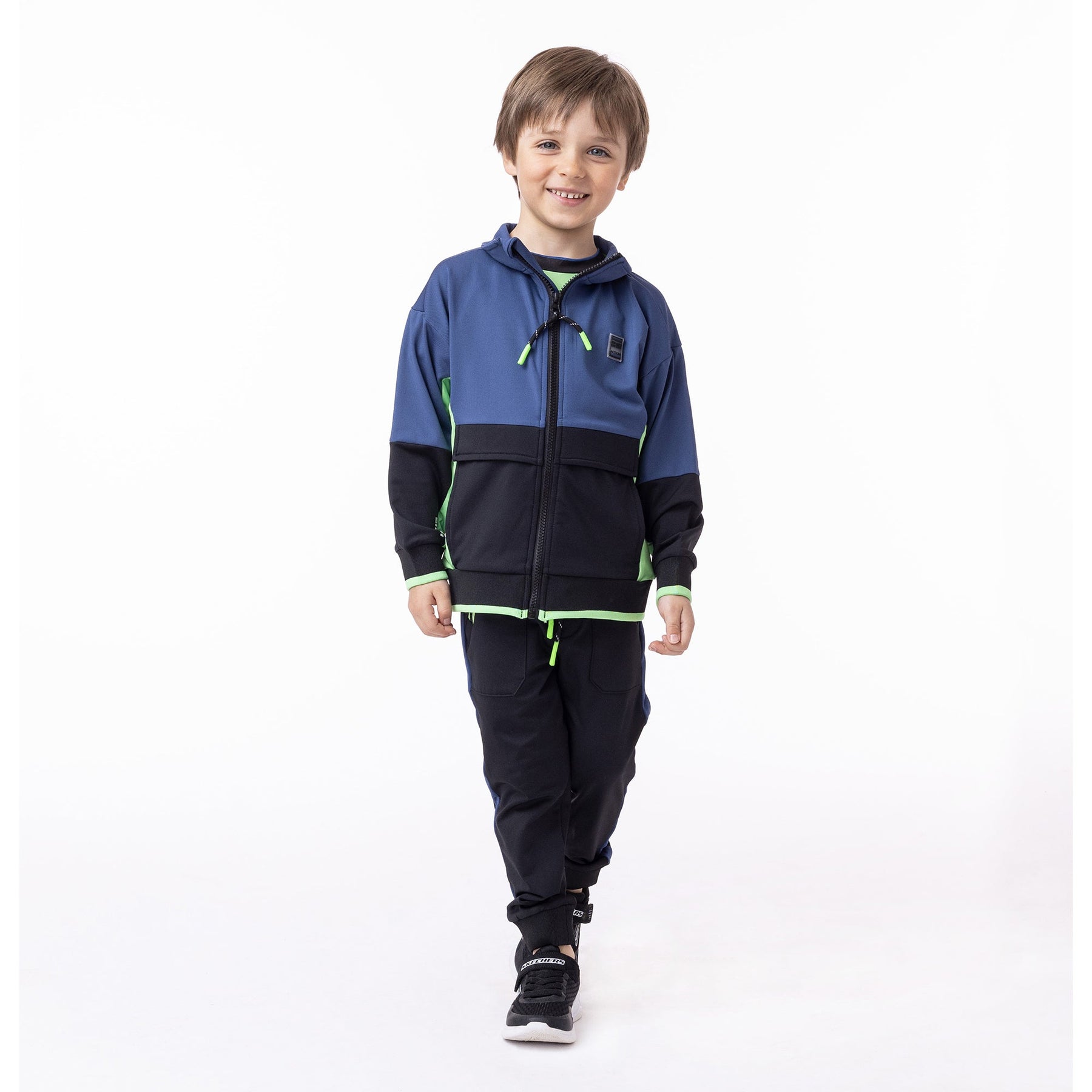 Veste athlétique pour enfant garçon par Nanö | F23A81-01 Marine | Boutique Flos, vêtements mode pour bébés et enfants