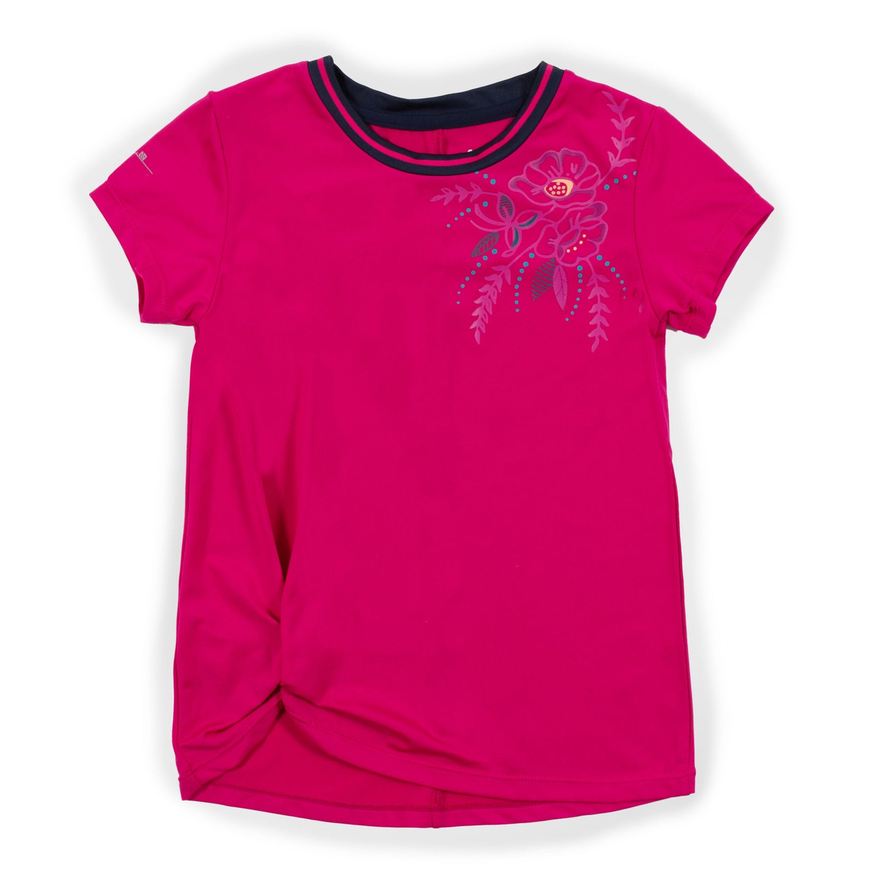 T-shirt athlétique pour enfant fille par Nanö | F23A82-01 Fuchsia | Boutique Flos, vêtements mode pour bébés et enfants