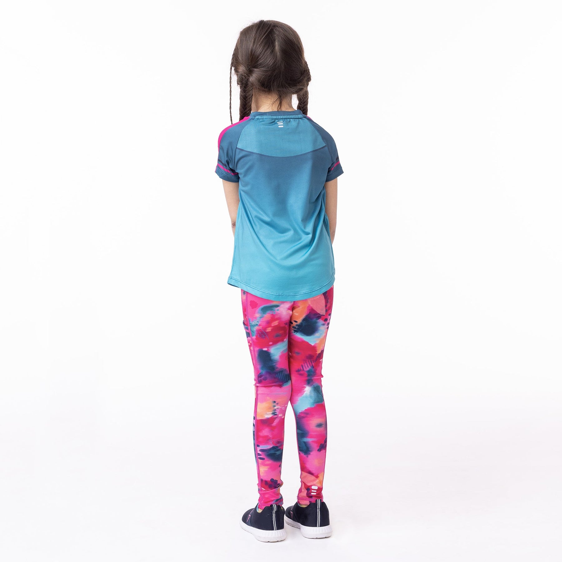Legging athlétique pour enfant fille par Nanö | F23A82-02 Fuchsia | Boutique Flos, vêtements mode pour bébés et enfants