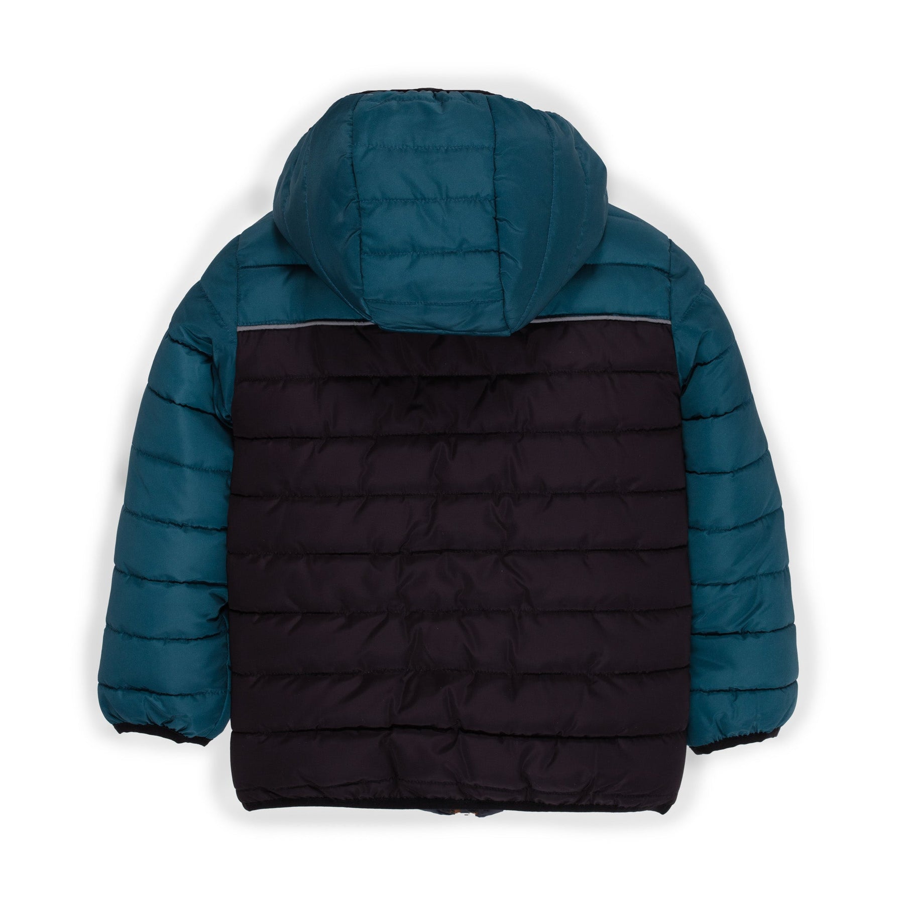 Manteau matelassé pour enfant garçon par Nanö | F23M1251 Sarcelle | Boutique Flos, vêtements mode pour bébés et enfants