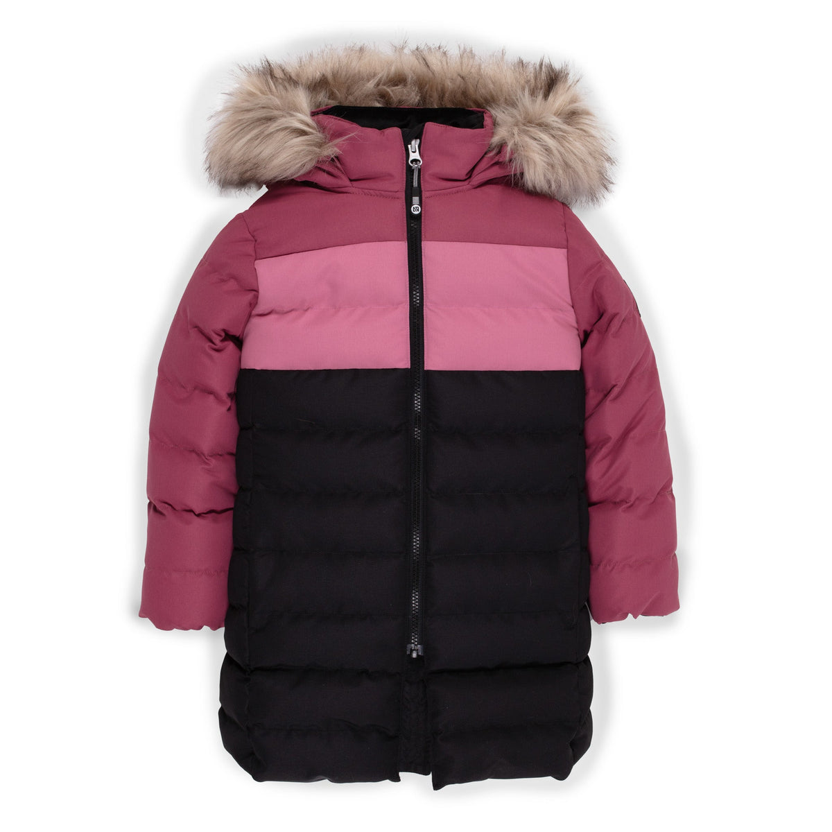 Manteau matelassé pour enfant fille par Nanö | F23M1252 Fuchsia | Boutique Flos, vêtements mode pour bébés et enfants