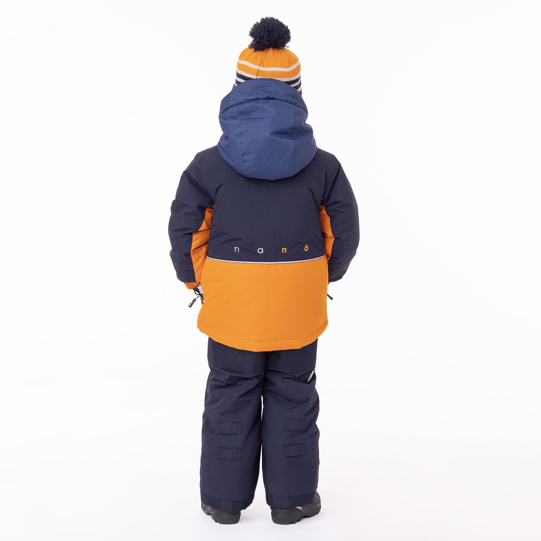 Habit de neige pour enfant garçon par Nanö | Remi/F23M203 Orange | Boutique Flos, vêtements mode pour bébés et enfants