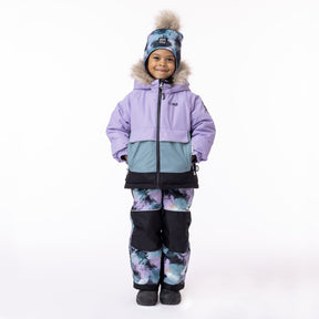 Habit de neige pour enfant fille par Nanö | Aimy/F23M272 Lilas | Boutique Flos, vêtements mode pour bébés et enfants