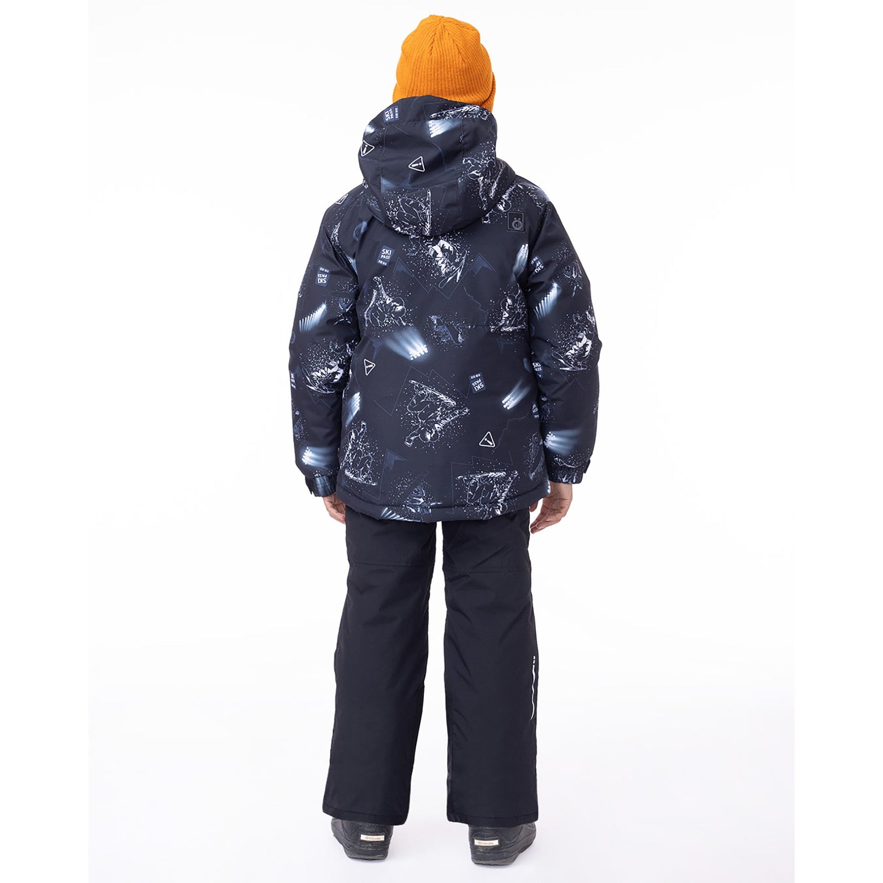 Manteau d'hiver pour enfant garçon par Snö | Thomas F23M327 Noir | Boutique Flos, vêtements mode pour bébés et enfants