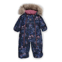 Habit de neige une-pièce pour bébé fille par Nanö | Olivia/F23M488 Marine | Boutique Flos, vêtements mode pour bébés et enfants