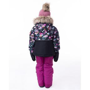 Manteau d'hiver pour bébé fille par Peluche Et Tartine | Noemie F23M52 1 Noir | Boutique Flos, vêtements mode pour bébés et enfants
