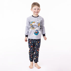 Pyjama pour enfant garçon par Nano | F23P09 Gris Chiné | Boutique Flos, vêtements mode pour bébés et enfants