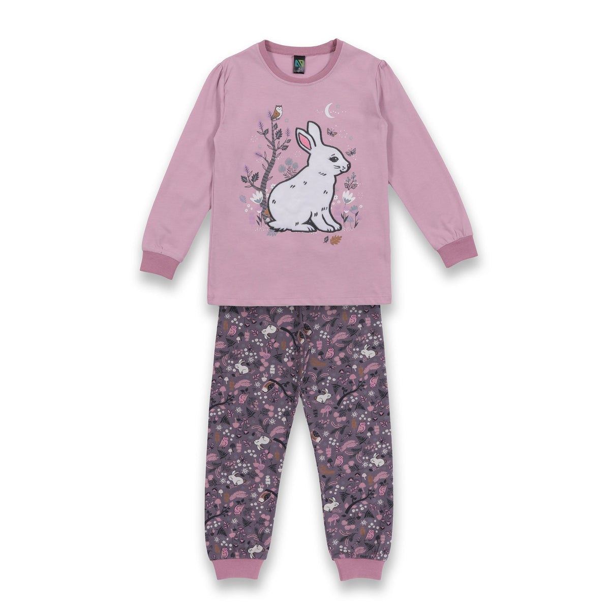 Pyjama pour enfant fille par Nanö | F23P50 Lilas | Boutique Flos, vêtements mode pour bébés et enfants