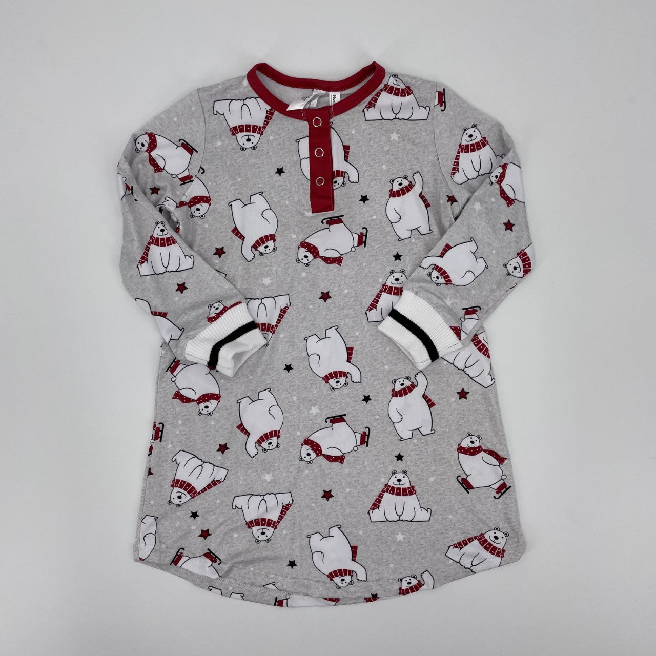 Pyjama pour enfant fille par Nasri | MCSLKG00823 C.HTR GREY BEAR | Boutique Flos, vêtements mode pour bébés et enfants
