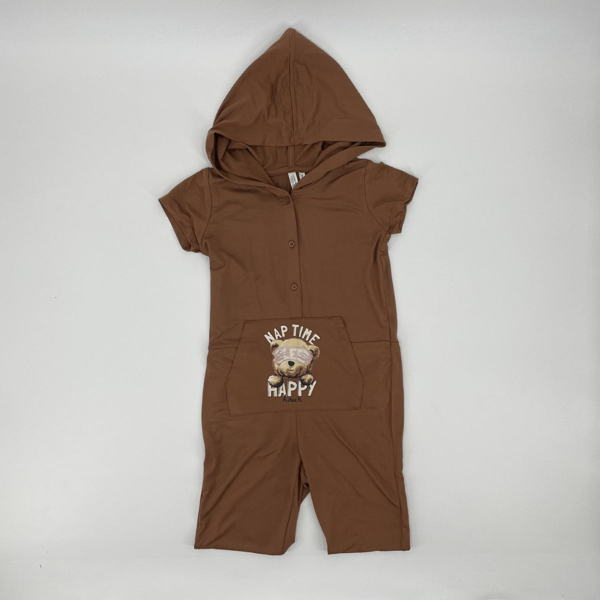Pyjama pour enfant fille par Nasri | MCSLYG00810 RICH BROWN | Boutique Flos, vêtements mode pour bébés et enfants