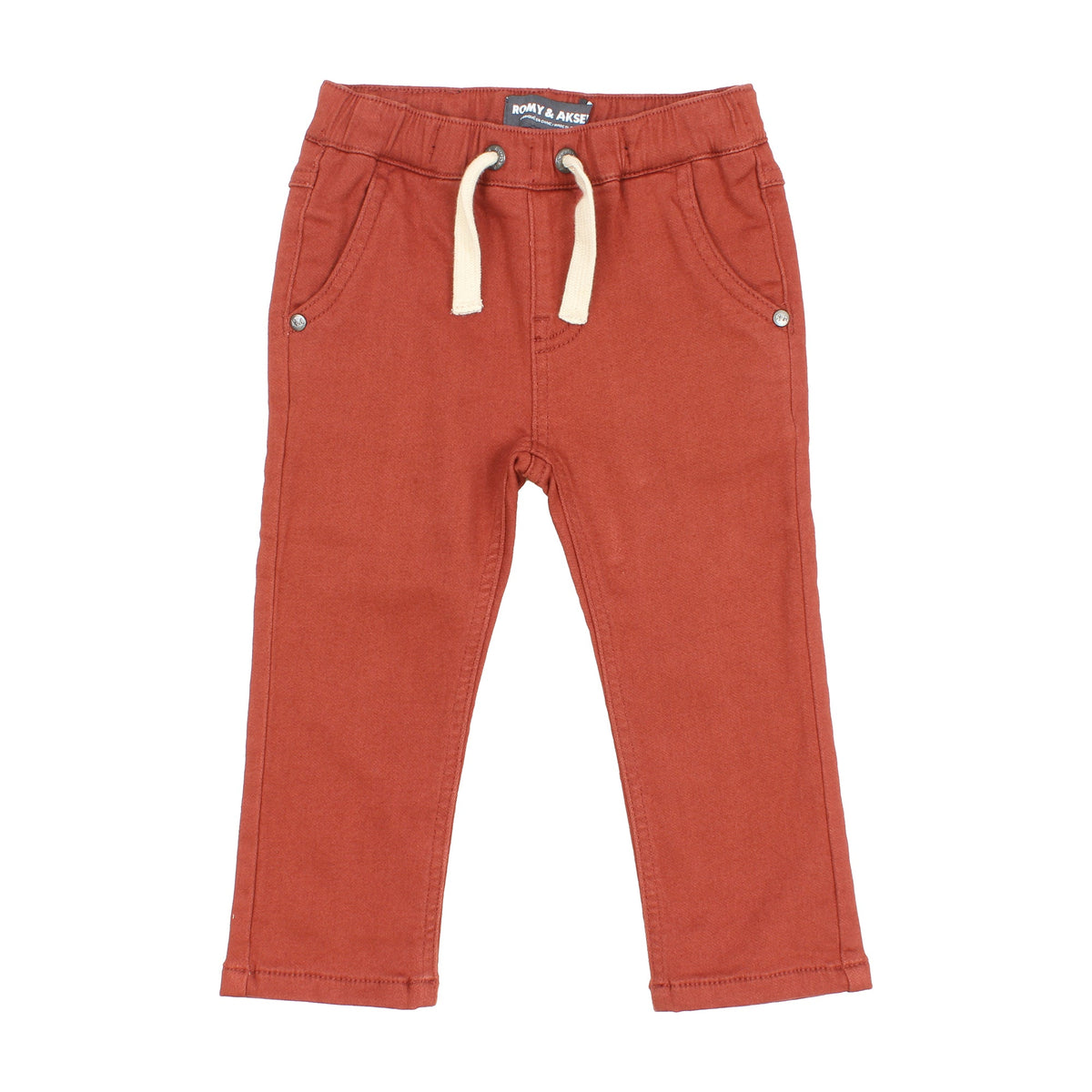 Pantalon pour bébé garçon par Romy & Aksel | RASPBB00746 MAHOGANY | Boutique Flos, vêtements mode pour bébés et enfants