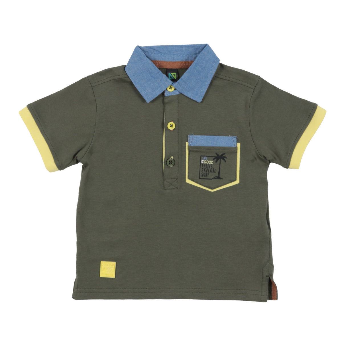 Polo pour bébé garçon par Nanö | S2257-09 Vert | Boutique Flos, vêtements pour bébés et enfants