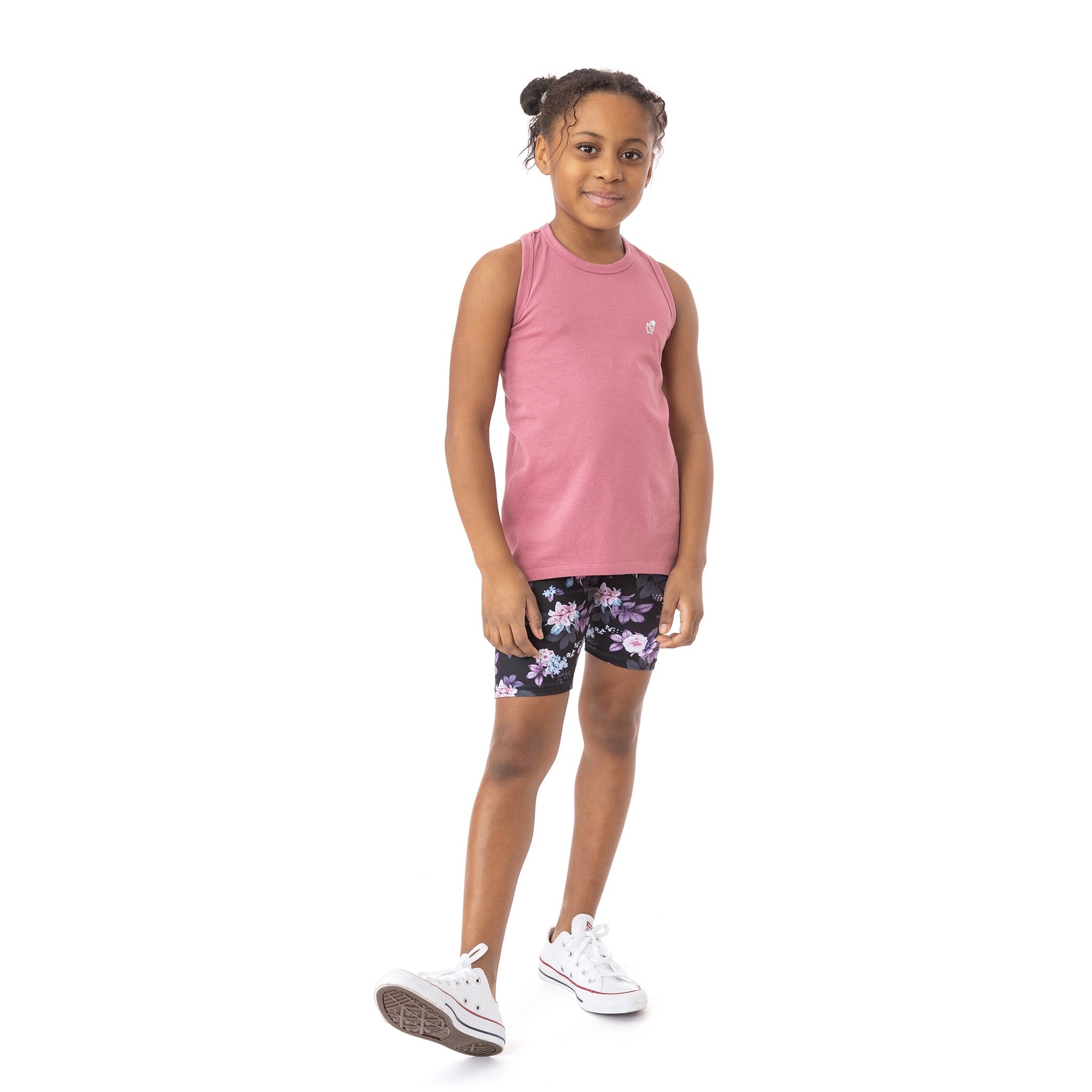 Bermuda cycliste pour enfant fille et maman par Nanö | S22L50-09 Noir | Boutique Flos, vêtements pour bébés et enfants