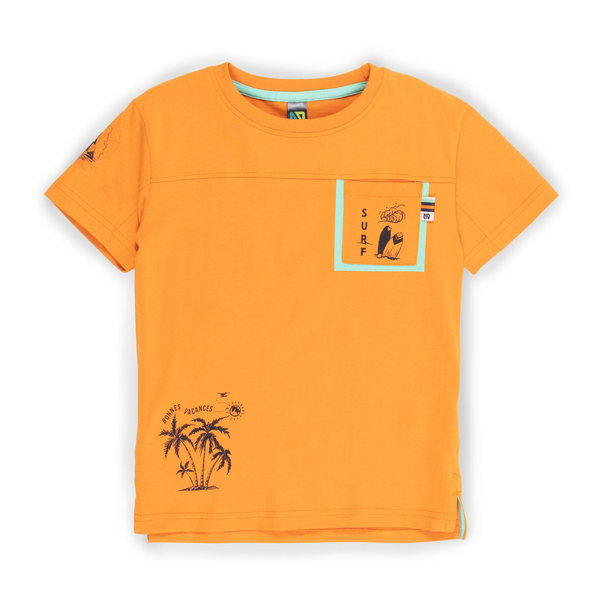 T-Shirt pour enfant garçon par Nano | S2301-03 Orange | Boutique Flos, vêtements mode pour bébés et enfants