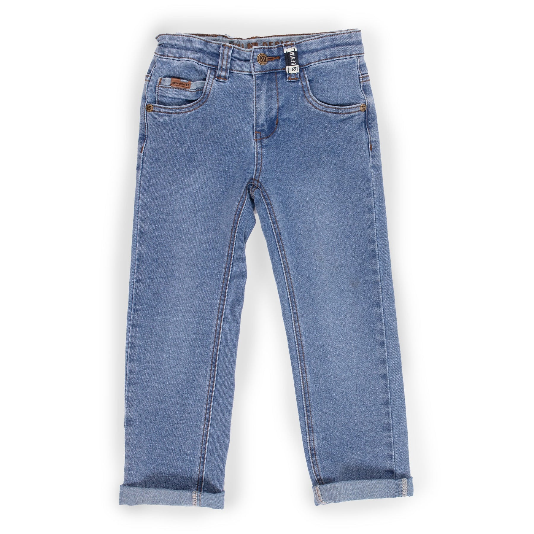 Jeans pour enfant garçon par Nano | S2301-08 Denim bleu pâle | Boutique Flos, vêtements mode pour bébés et enfants
