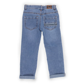 Jeans pour enfant garçon par Nano | S2301-08 Denim bleu pâle | Boutique Flos, vêtements mode pour bébés et enfants