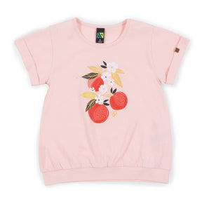 T-Shirt pour enfant fille par Nano | S2304-09 Corail | Boutique Flos, vêtements mode pour bébés et enfants