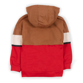 Veste à capuchon pour enfant garçon par Nano | S2305-04 Rouge | Boutique Flos, vêtements mode pour bébés et enfants
