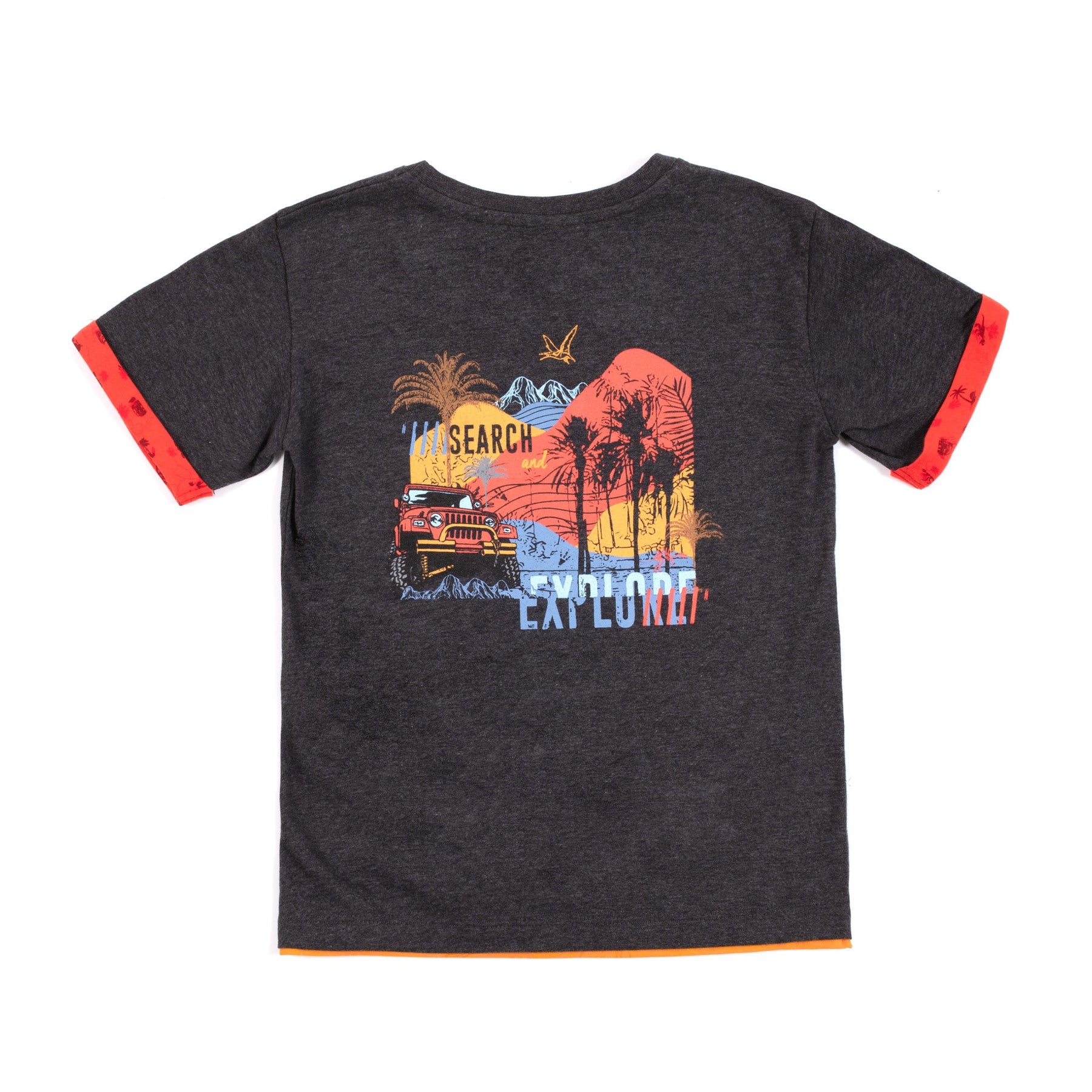 T-Shirt pour enfant garçon par Nano | S2305-08 Charcoal | Boutique Flos, vêtements mode pour bébés et enfants