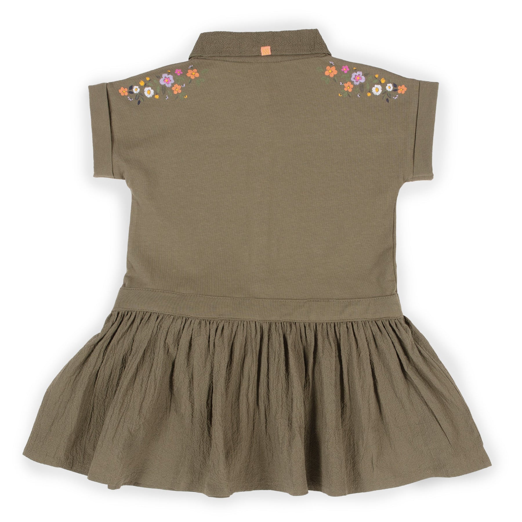 Tunique pour enfant fille par Nano | S2306-05 Olive | Boutique Flos, vêtements mode pour bébés et enfants